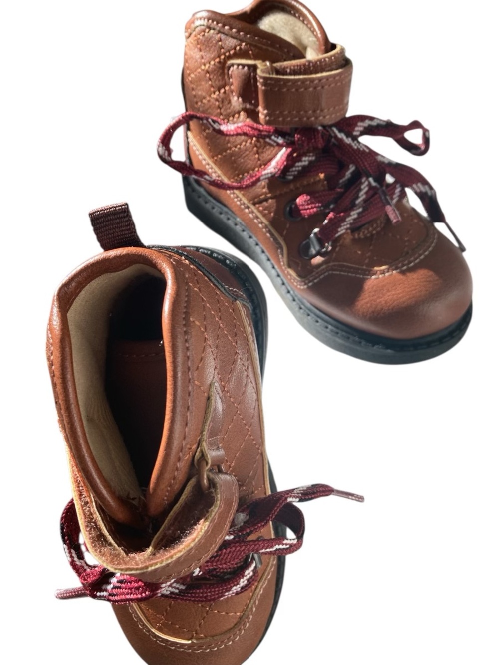 Kids/Toddler Boy Carters Brown Lace-Up Boots - Size 7m
